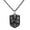 Silver, variant on Knight Shield Pendant for Men Medieval Knight Templar Necklace, Crusader Templar Shield Necklace Crusader Sword Necklace Men’s Knight Warrior Jewelry Punk Knight Shield Charm Necklace