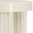 thumbnail image 5 of Pemberly Row Contemporary Iron Metal End Table in Cream Finish, 5 of 7