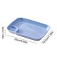 thumbnail image 3 of Bandeja de plástico compartimentada para niños, plato dividido para niños pequeños para el almuerzo escolar, comedor en casa | Bandeja de refrigerios seccionada con control de porciones, 3 of 6
