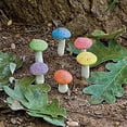thumbnail image 7 of G & F Products 3-Piece Fairy Garden Miniature Metal Mushroom Set, 0.5–1.25 in Height, White, 7 of 7