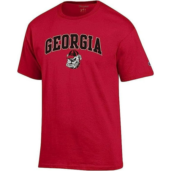 Collegiate Premium Cotton Short-Sleeve T-Shirt - Adult Sizes (as1, alpha, large, regular, regular, Georgia Mascot)