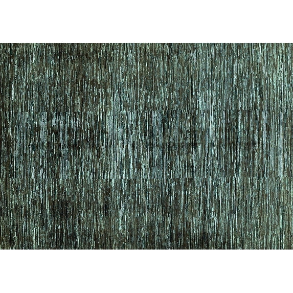 Ahgly Company Indoor Rectangle Abstract Light Blue Modern Area Rugs, 5' x 8'