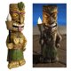 thumbnail image 4 of Estatua solar para jardín, decoración libre Tiki con antorcha, estatua de Pascua para Patio, césped, jardín, decoración artística, DYNWAVEMX luces decorativas al aire libre, 4 of 8