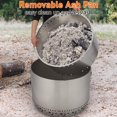 Smokeless Fire Pit, Portable Safe Burning Fireplaces Stainless Steel, w