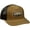 Brown, variant on Unisex Flag Waxed Canvas Mid-Profile Snap-Back Trucker Hat, OSFA