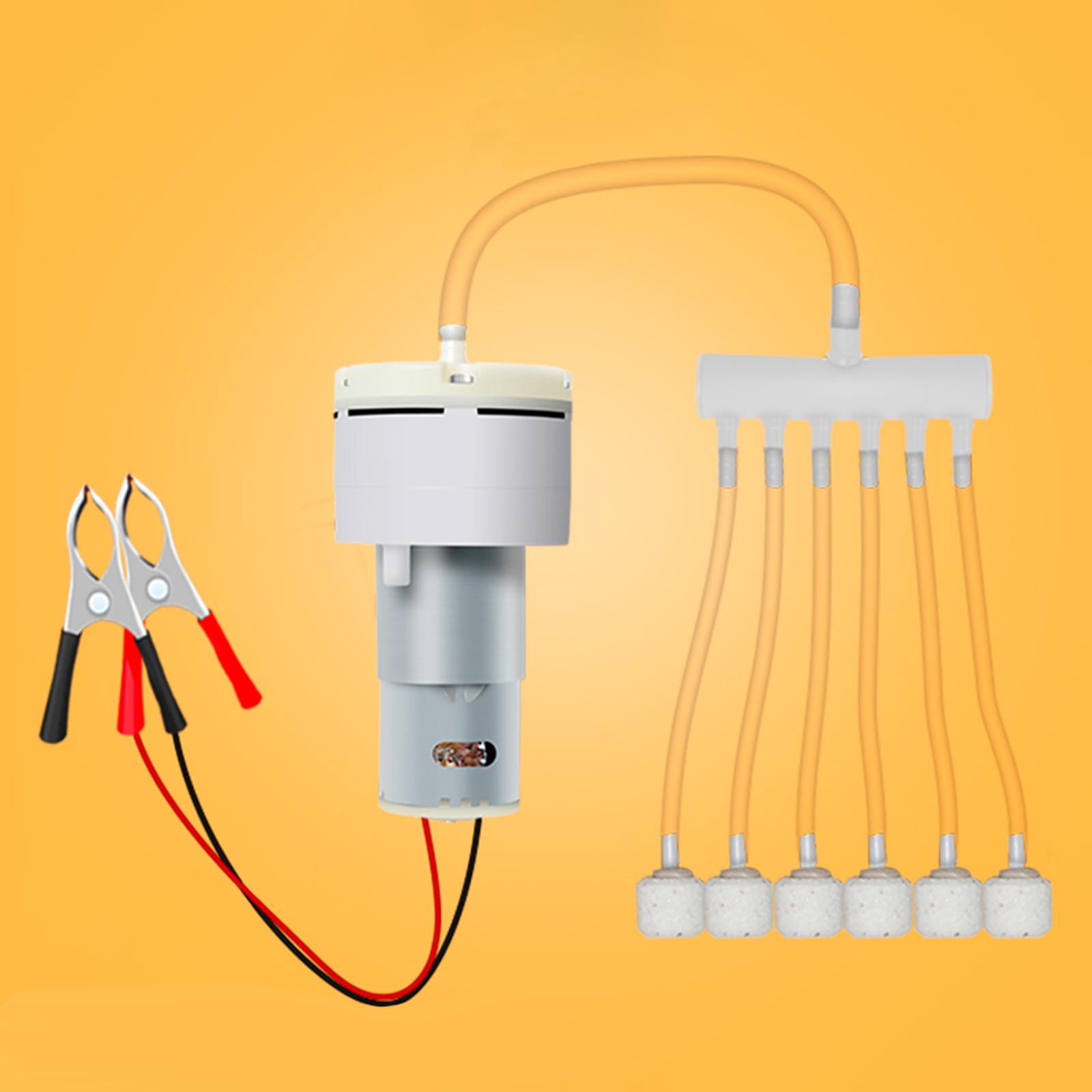 Mini Aquarium Oxygen Pump Aerator Whisper Energy Saving PP Material for Fish Tanks Outdoor Activities