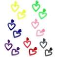 thumbnail image 5 of Opolski 1 Pair Stud Earrings Hypoallergenic Colorful Lightweight Heart Acrylic Pendant Earrings, 5 of 6