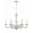 thumbnail image 6 of 5126-AW Crystorama Lighting Sutton - Six Light Chandelier in Minimalist Style - 28 Inches Wide by 21 Inches High-Antique White Finish    -Traditional, 6 of 8
