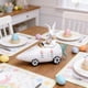 thumbnail image 4 of Adorno de resina de conejo de PascuaCarrot Car • Decoración de Pascua en el escritorio • Figurita blanca naranja 6,3x7,87x3,15 in • Decoración de estantería para coches domésticos, 4 of 7