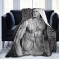 thumbnail image 2 of Soft Flannel Fleece Blanket Sam Heughan Plush Throw Cozy Blankets for Couch Sofa 50"x40", 2 of 7