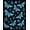 Black, Pattern 1, variant on ODIKA 4'x6' Machine Washable Non-Slip Area Rug, Nocturnal Moth Garden Enchanted Wilderness Fantasy High Traffic Rug, Black, 574834
