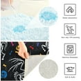 thumbnail image 4 of Dreamtimes Skull Unicorn High Absorbent U-Shaped Contour Toilet Rugs Machine Washable, 17.3"x13.4", 4 of 4