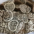 thumbnail image 4 of Techinal 50pcs Carving Hollow Heart Flower Wooden Painting Scrapbooking Craft Handmade DIY Accessory Home Decoration Embellishment, 4 of 10
