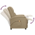 thumbnail image 5 of vidaXL Chaise de Massage Électrique Cappuccino Similicuir, 5 of 5