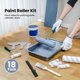 thumbnail image 5 of Kit de rodillos de pintura Mister Rui, paquete de 18 con 49 rodillos y brocha, 5 of 9