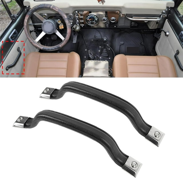 Interior Door Handle Pull Strap Kit 55009801K Replacement for YJ 1987-1995 Front Left Right Side