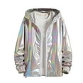 thumbnail image 2 of THDHVS Winter Coats for Men,Jackets for Men,Mens Reflective Zip Hoodie with Pockets UPF Sun Protective Running Jacket, 2 of 7