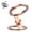 Rose Gold, variant on Double-Sided Magnetic Fidget Spinner Stand, Fingertip Gyroscope Phone Holder, 360° Rotation, Folds Pocket-Flat, for Desk Car Gym Travel