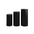 thumbnail image 3 of GUOOL 3Pcs Cylinder Plinth Stand Covers Plinth Stand Pillar Covers Cylinder Pedestal Covers for Birthday Party Thanksgiving Wedding black, 3 of 9