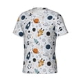 thumbnail image 3 of Rocae Cartoon Planets for Men's Moisture-Wicking Crew Tee - T-Shirt for Sports, Outdoor Activities, and Casual WearSmall, 3 of 9