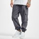 thumbnail image 2 of Pantalones cargo de color liso para hombre, aptos para todas las estaciones, con bolsillos. Mono deportivo informal de poliéster., 2 of 7