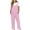 C-979 Pink, variant on Lime Green Womens Faux Gauze Linen Trousers Pants Lounge Overalls Trousers Pants One Piece for Ladies Loose Fit Thin Overall Fall Summer Trousers Pants 2025 XL