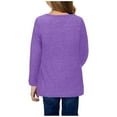 thumbnail image 3 of Gubotare Girls Athletic Shirts Long Sleeve Girls Shirts Girls Clothes Girls Long Sleeve Shirts Soft Long Sleeve T-Shirts Basic Tees for Little Girl Size 6-7 (Purple,6-7 Years), 3 of 3