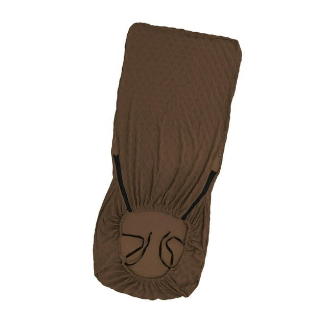 GUOOL Housse de Chaise d'Ordinateur en Fibre de Polyester Housse Extensible Amovible Universelle Café