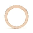 thumbnail image 2 of ANGARA IGI Certified Lab Grown 1.7 Ct Diamond Half Eternity Wedding Ring for Women in 14K Rose Gold (Size-4.5x3.5mm| Color-F-G| Clarity-VS) | Anniversary, Jewelry Gift for Women | Diamond Ring, 2 of 8
