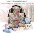 thumbnail image 5 of Daiia Tropical Fruit Large Capacity Baby Bag Waterproof Stylish Diaper Bag Mummy Backpack Adjustable Straps Diaper BagBaby Essentials Bag, 5 of 6