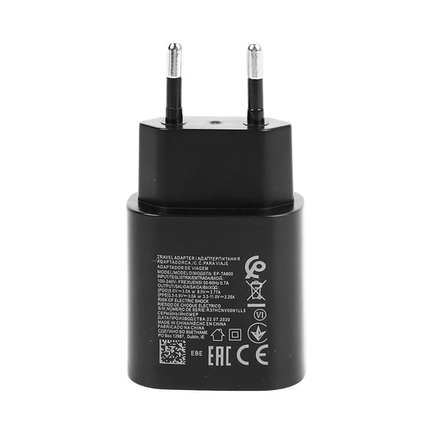 Cargador Súper Rápido De 25W USB C, Cargador Duradero De Interfaz 25W USB PD Para Teléfono Móvil N10