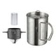 thumbnail image 2 of Cafetera de camping de 3 piezas, cafetera percoladora, taza de café 3 en 1 portátil Filtro negro, 2 of 8
