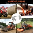 thumbnail image 2 of 3/8" Skid Steer Mount Plate Universal Quick Attach Plate Skid Steer Attachment Plate Compatible with Kubota,Skid Steers and Tractors,Skeleton, 2 of 6