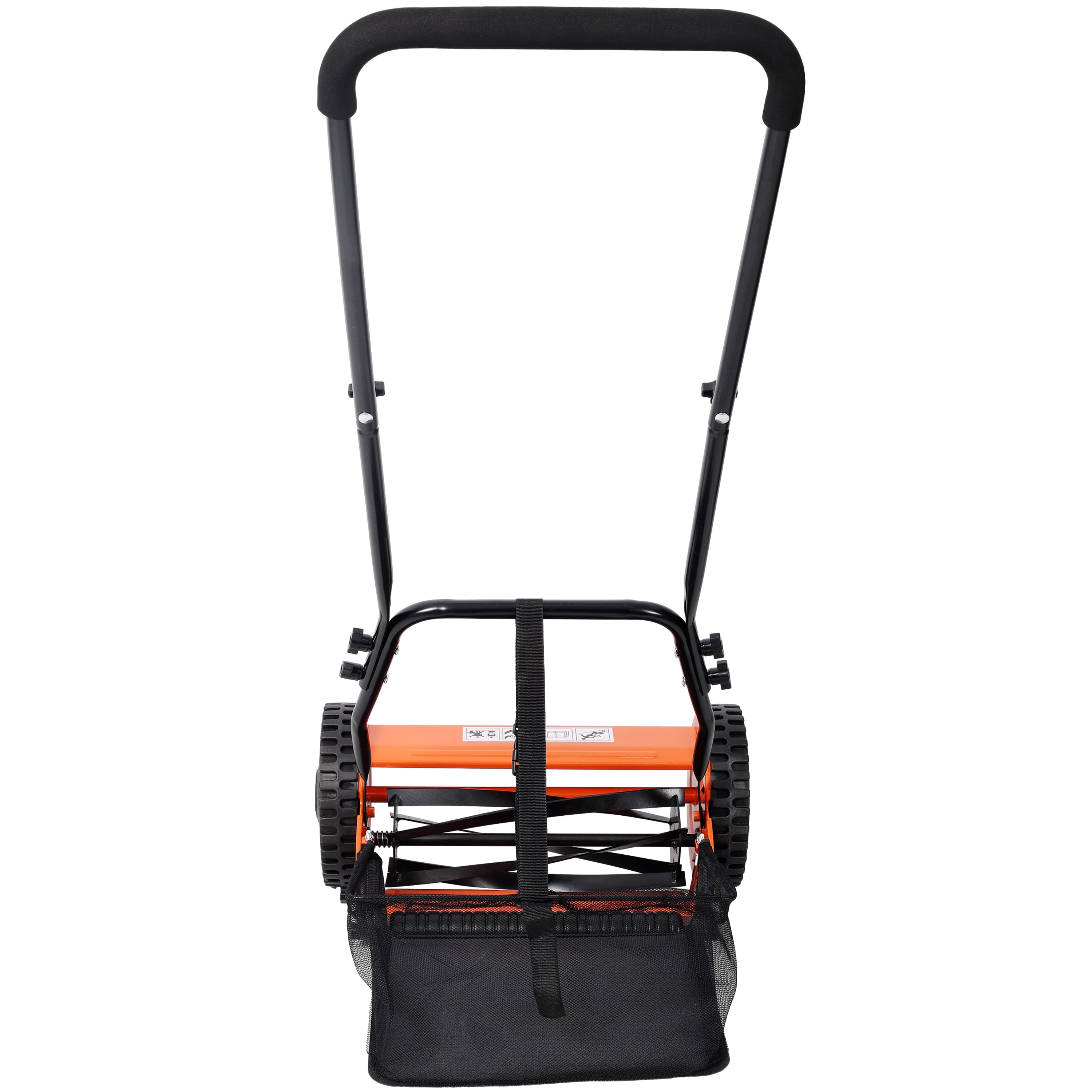 14-Inch 5-Blade Push Reel Lawn Mower with Grass Catcher