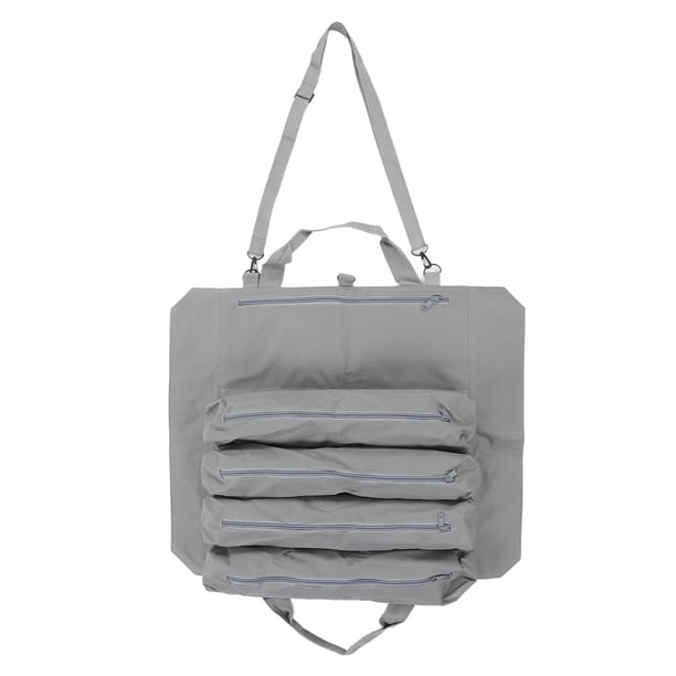 Bolsa de herramientas enrollable - Bolsa herramientas portátil multiusos Bolsa herramientas plegable, Portador almacenamiento de llaves plegable colgar múltiples bolsillos, Negro/Caqui/Gris(Gris)