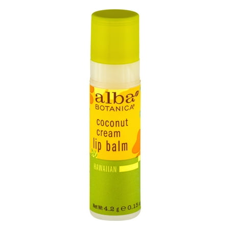 Alba Botanica crème de coco Baume à lèvres hawaïenne, 0,15 OZ