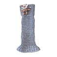 thumbnail image 6 of Yuanlong Womens Leg Warmers Ribbed Knit Checkered Pattern Stirrup Socks Cute Fashion Slouch Socks For Valentine' Day Spring, 6 of 6