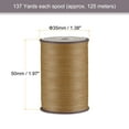 thumbnail image 2 of 2 Pack Thin Waxed Thread 137 Yards 0.55mm Polyester String Cord for Machine Sewing Hand Quilting Weaving, Pastel Brown, 2 of 5