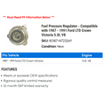 thumbnail image 2 of Fuel Pressure Regulator - Compatible with 1987 - 1991 Ford LTD Crown Victoria 5.0L V8 1988 1989 1990, 2 of 2