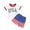 White, variant on Baby Boy Outfit Toddler Boys Kids Spring Summer Cotton Letter Printed Short Sleeved Running Suit 0 3 6 12 18 24 Months Shirts & Shorts Sets T-Shirt Pocket Pants Set 2PCS