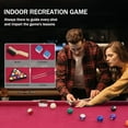 thumbnail image 4 of SUGIFT 54" Foldable Pool Table, Portable Folding Billiard Table, Indoor Pool Arcade Game Table Red, 4 of 6