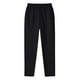 thumbnail image 1 of Pantalones largos de moda para hombre con cordón, cintura elástica, color sólido, pantalones casuales largos de chándal, pantalones para hombre, 1 of 5