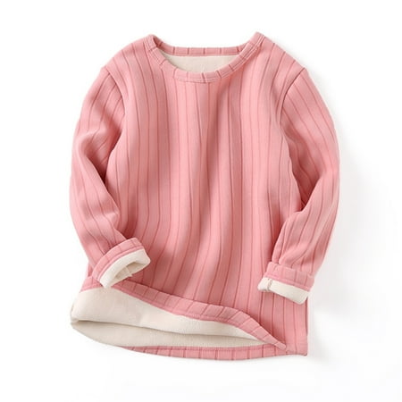 

Hunpta Kids Toddler Girls Boys Ribbed Solid Spring Winter Long Sleeve Warm Thick Tops Clothes