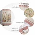 thumbnail image 6 of Easter Bunny Pink, Bathroom Curtain 78 Inch Shower Curtain with Hooks, Country French Vintage Botanical Eggs Waterproof Polyester Bath Curtain Washable Bathtub Curtain 72''x 78'', 6 of 6