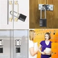 thumbnail image 4 of Paquete de 6 Candados Con Combinación para Exteriores, Candado Con Grillete de 6,5 cm, Candado Con Combinación Reiniciable de 4 Dígitos Impermeable, 4 of 5