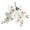 White, variant on Magnolia Artificial Flowers - Windfall Artificial Faux Orchid Arrangements Table Centerpiece Silk Flowers White Petals with Purple Stamens