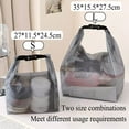 thumbnail image 4 of Travel Toiletry Bag 2pack/Set,Clear Waterproof EBA Dirt-resistant Makeup Pouch Kit for Men Women Shaving Shower Accessories, 4 of 7