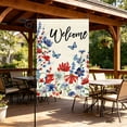 thumbnail image 2 of Yhmxh 4th of July Garden Flag 12x18 Inch Patriotic Double Sided Burlap Flag Outside, Memorial Day Welcome Flag American Stars and Stripes 250th Anniversary Flag Yard Outdoor Decoration, 2 of 7