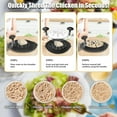 thumbnail image 2 of HTSQYL Chicken Shredder Large Chicken Breast Shredder Tool Twist, Visible Meat Shredder Machine, Anti-Slip Strip, Ergonomic Handle, BPA Free, Dishwasher Safe, Suitable for Pork Beef Chicken(Black), 2 of 8