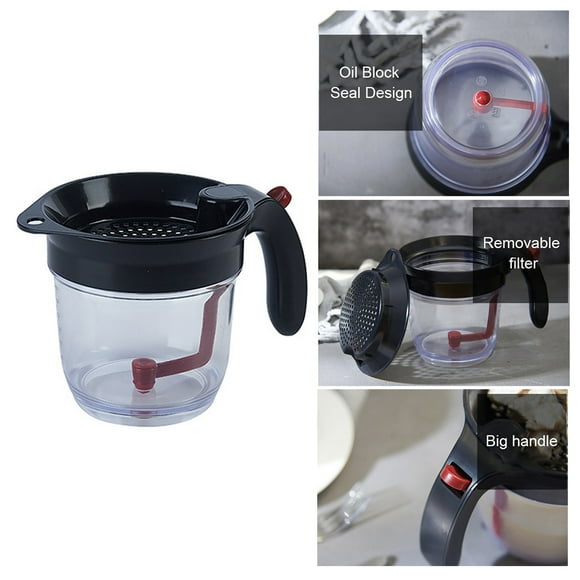 Fat Separator Kitchen Oil Filter Gravy Fat Separator with with Easy Bottom Release